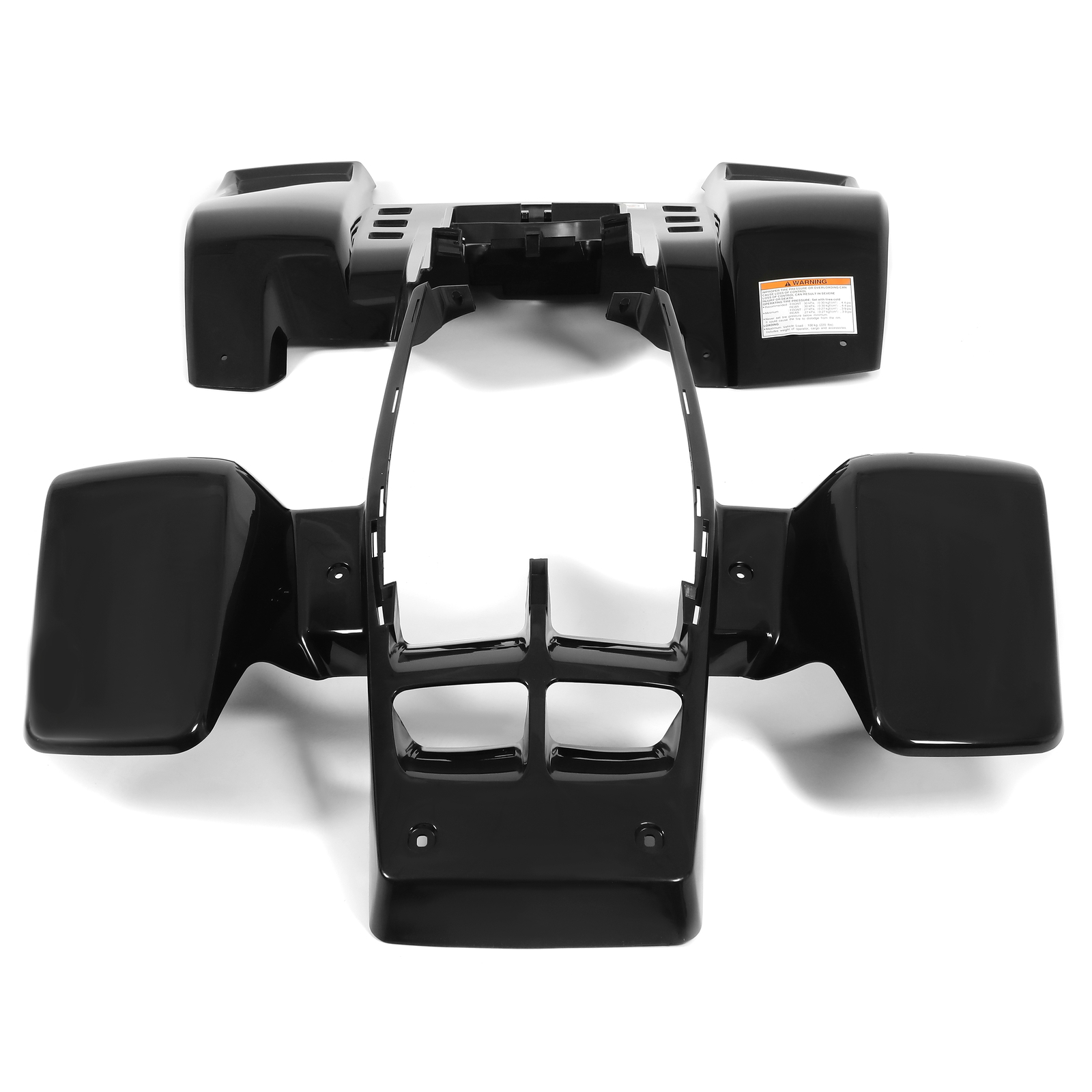 Front + Rear Fenders Plastic Body For 1987-2006 Yamaha Banshee 350 YFZ350 BLACK