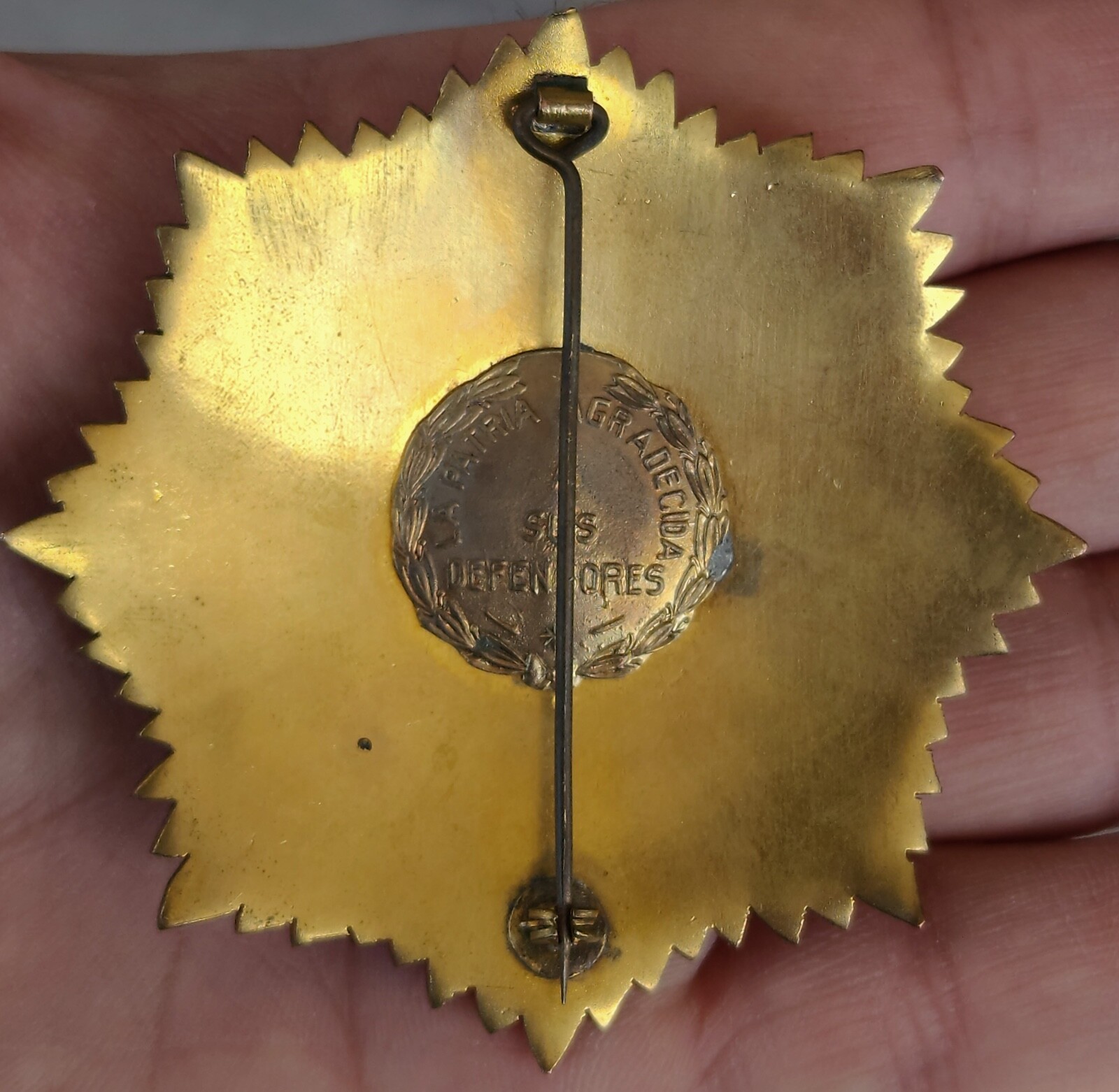 MEXICO. Breast STAR Revolutionary Patriotic Order Ignacio Comonfort 1920's