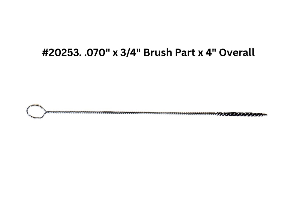 HIGHTBRUSH MINIATURE MICRO ANTI-MICROBIAL NYLON TUBE BRUSHES WITH LOOP HANDLE