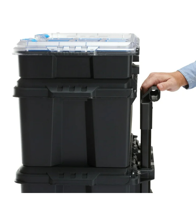 HART Stack System, Mobile Tool Storage and Organization, Black & Blue NEW US