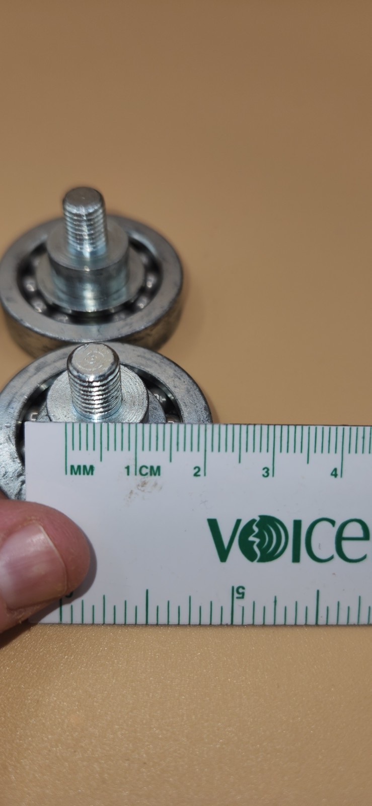 RANDELL 1 1/2" x 5/16" ROLLER BEARINGS Lot of 4 W/O Screws New