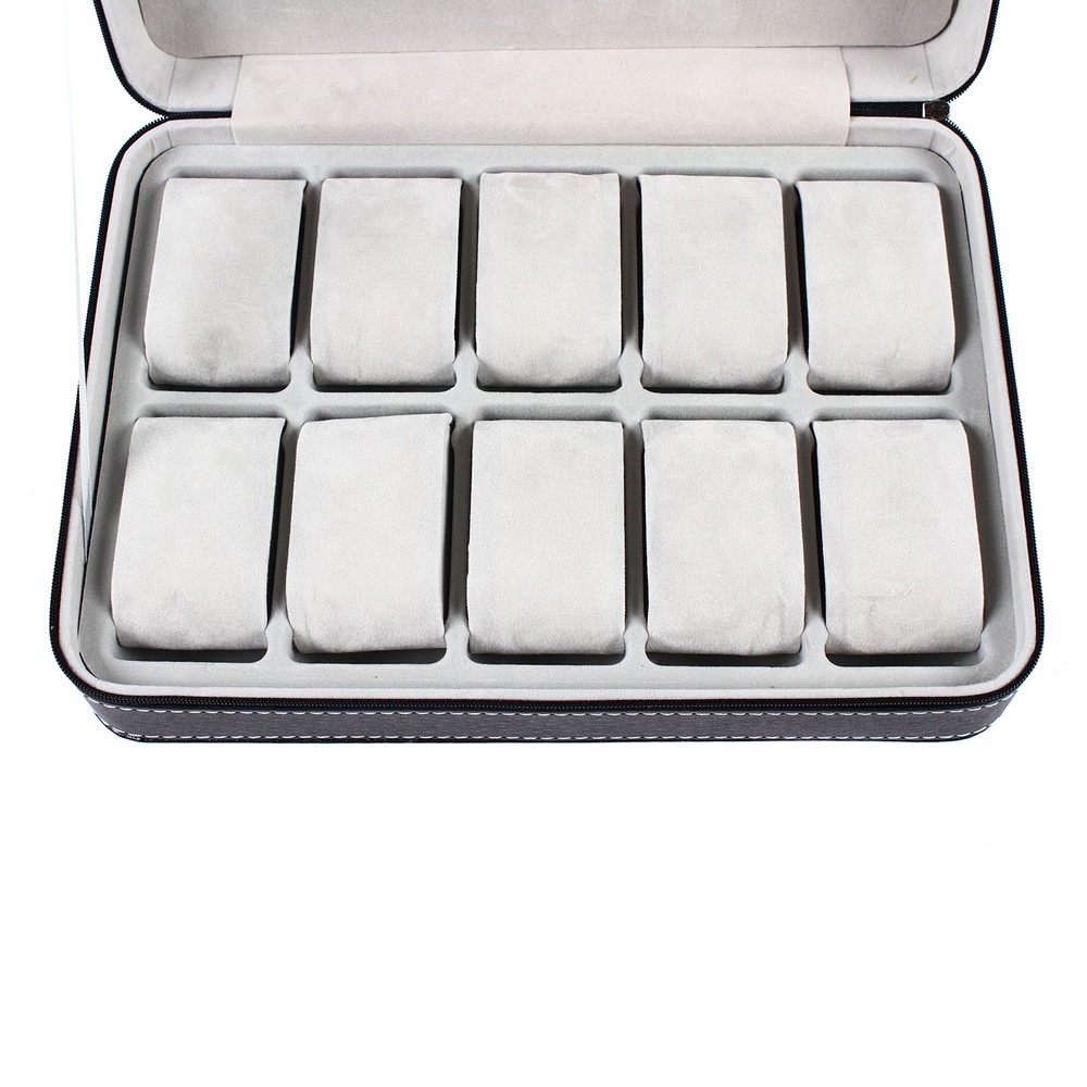 New Multiple Sizes Watch Display Case Storage Box Case | Leather Rounded Corner