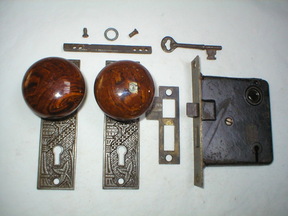 Antique Victorian Era Door Hardware