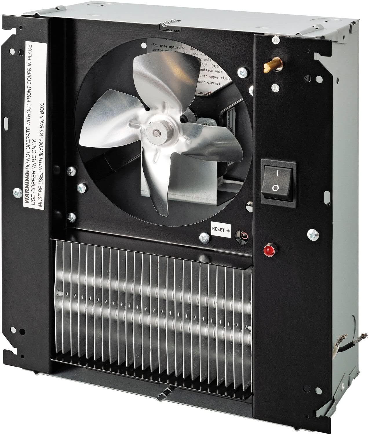 Fan Forced Wall Heater Shaded Pole Motor 1500/2000W 208/240V