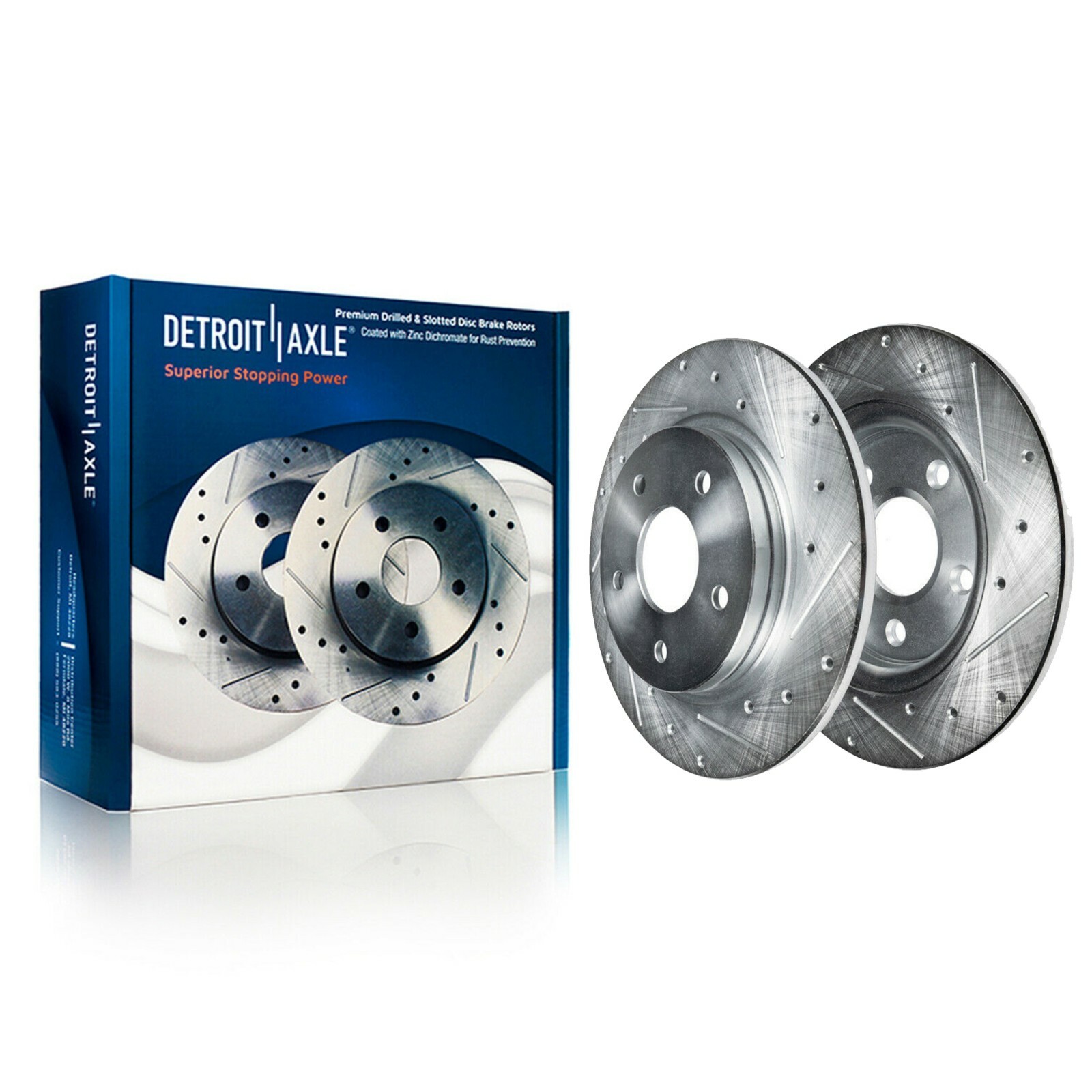 Front Rear Drilled Rotors + Brake Pads for Toyota Sienna Highlander RX350 RX450h