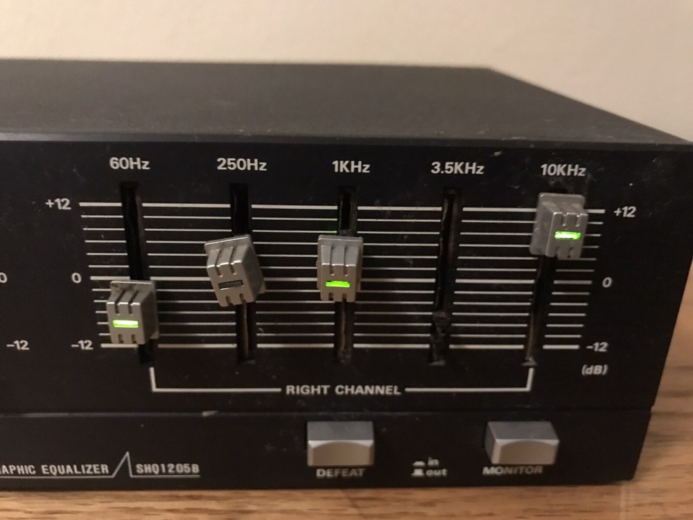 Vintage Sentrek SHQ-1205B 5-Band Spectrum Analyzer Equalizer **untested*
