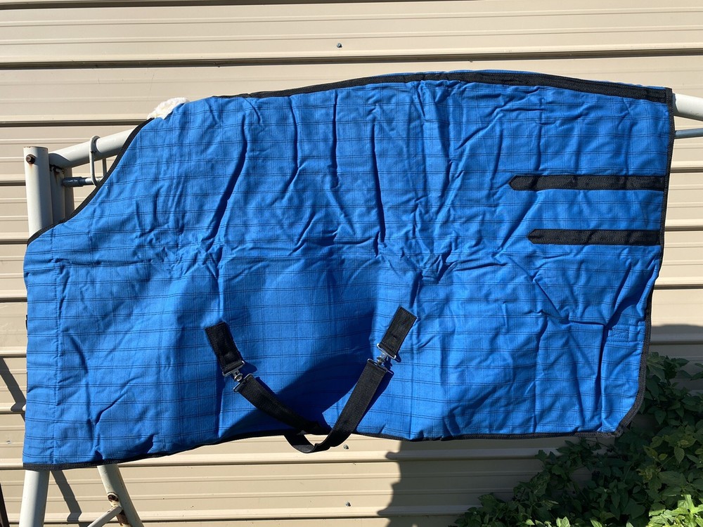 70” Resistance blue duck canvas water resistant turnout blanket