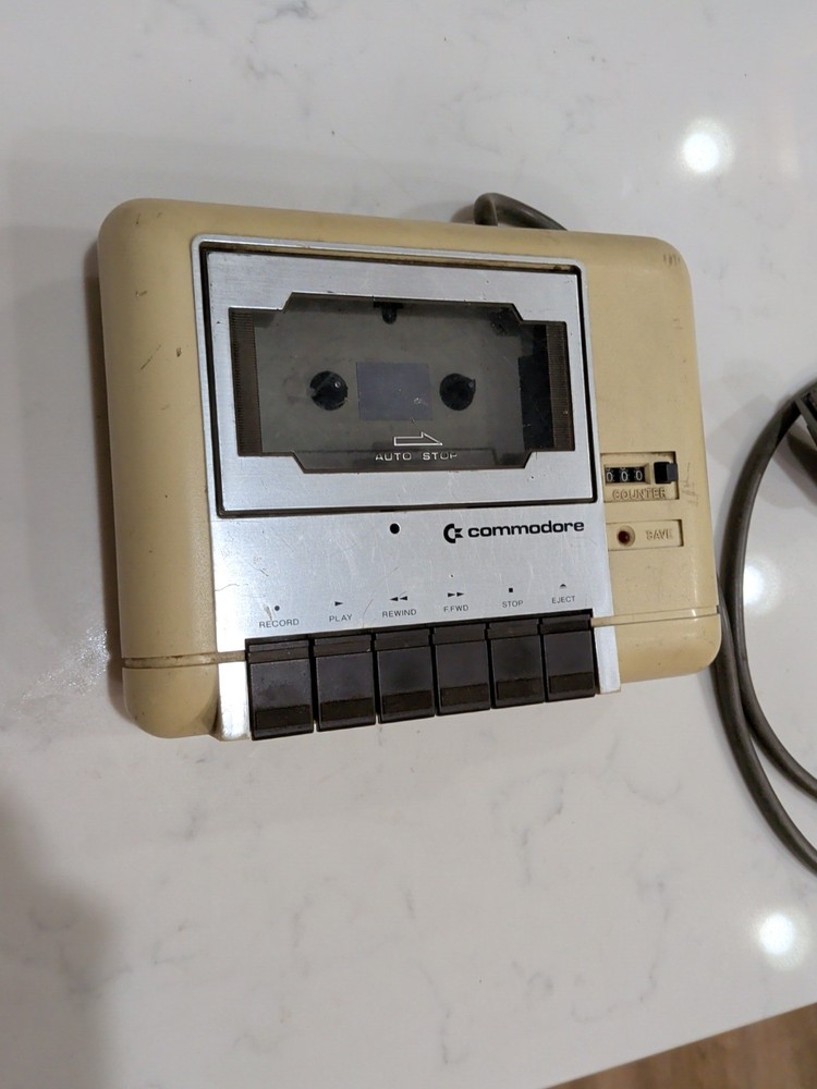 Vtg Commodore Datassette C2N Cassette Tape Counter for Commodore Untested