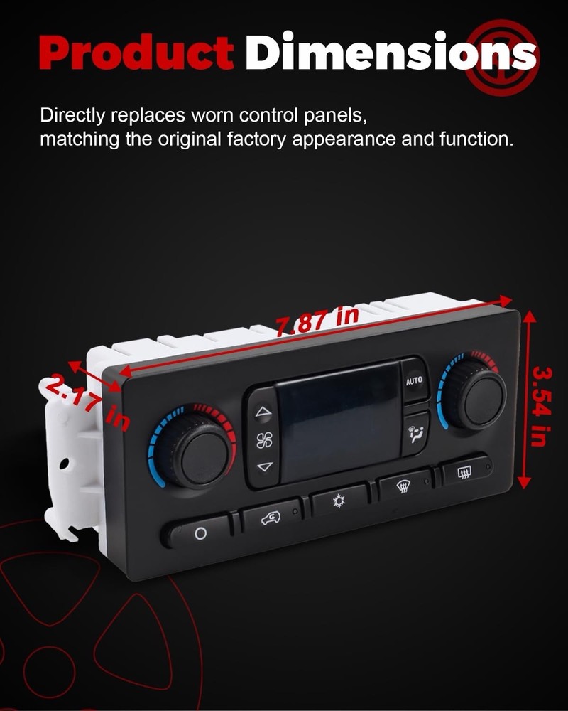 599-211XD A/C Heater Climate Control Module Panel Switch For Chevy GMC Silverado