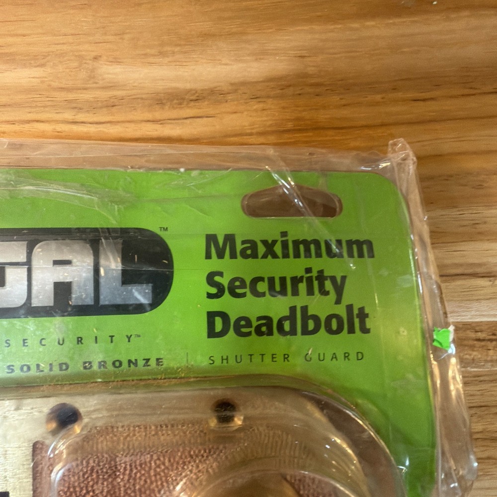 Segal Model 687/688 Solid Bronze Double Cylinder Deadbolt – Maximum Security NEW