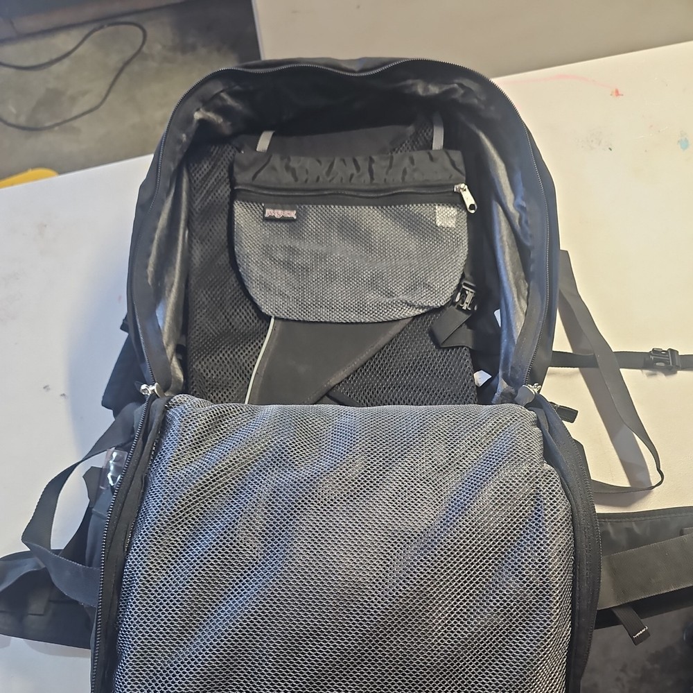 Jansport TALL Internal XL Backpack Black Hiking Backpack