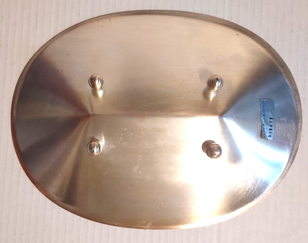 WMF-IKORA Oval Silver Plate Footed Tray Swirl Brush Retro 8" x 10.25"