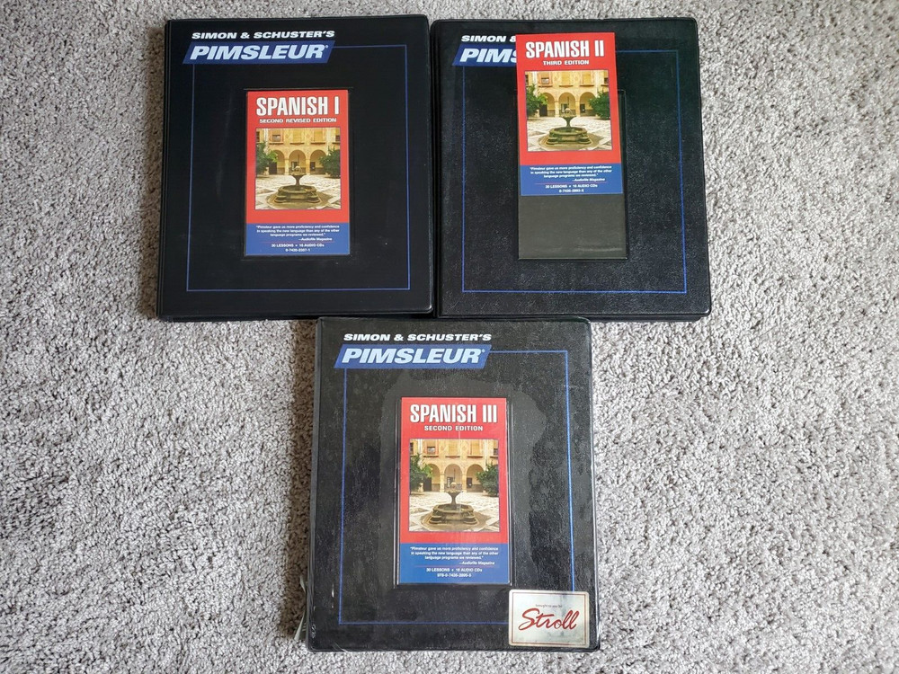 Spanish level I, 2, 3 sets by Pimsleur Compact Disc