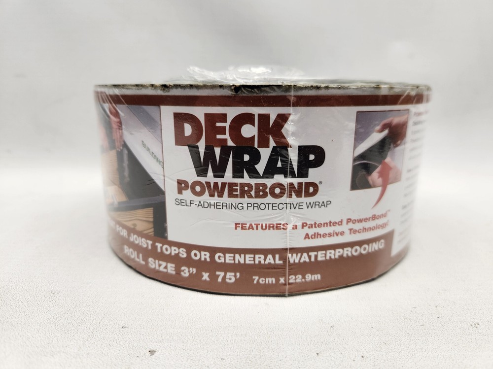 DECKWRAP POWERBOND 3"X75' SELF ADHERING PROTECTIVE WRAP