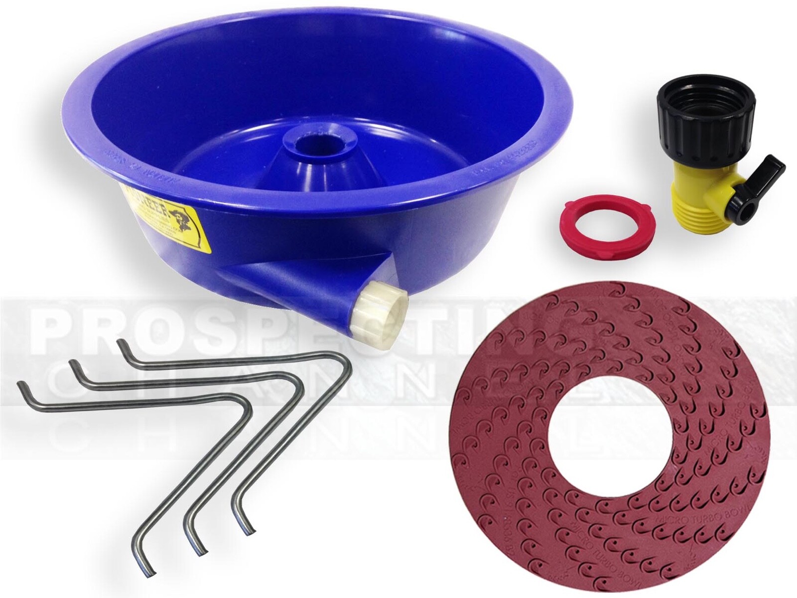 BLUE BOWL PAN GOLD Black Sand Separator DREAM MAT CONCENTRATOR PACKAGE