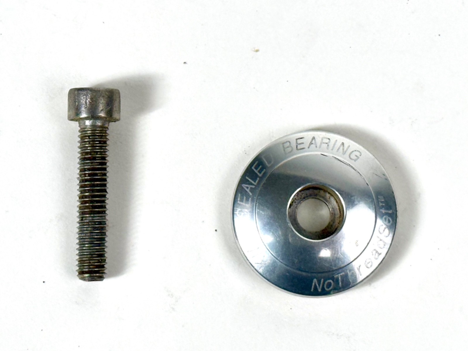 Vintage Chris King Headset 1-1/8" Sealed Bearing Threadless NoThreadset Silver