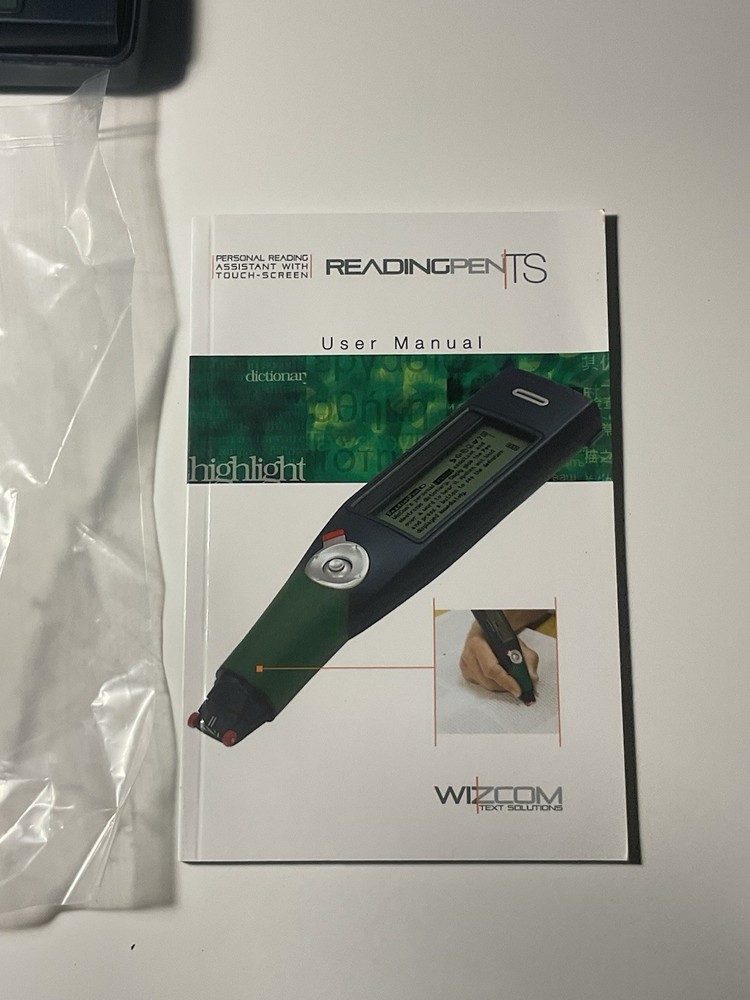 Wizcom ReadingPen TS Text reader Personal Reading Assistant ( New No Box )