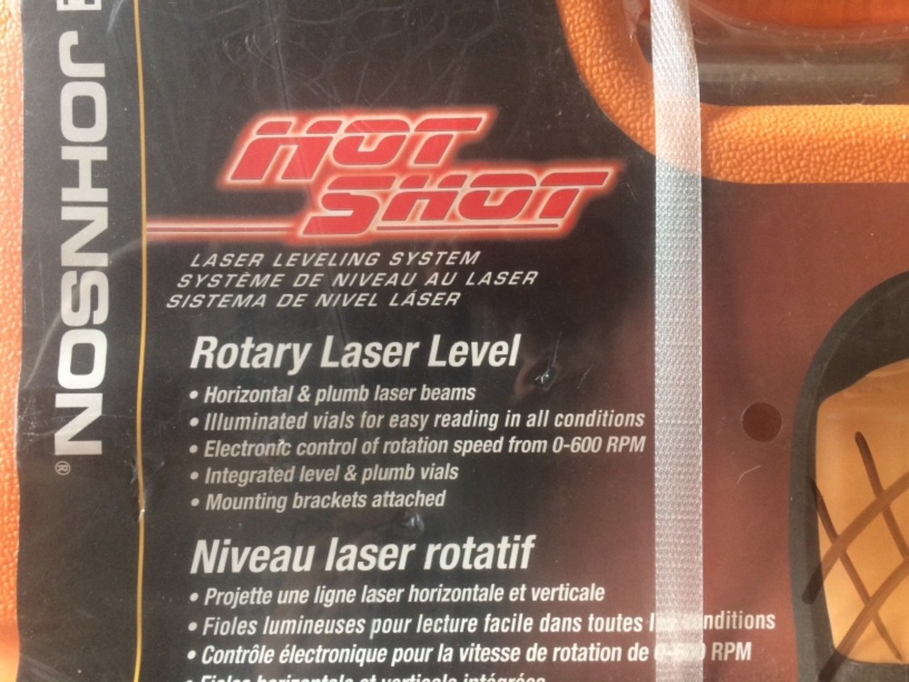 JOHNSON Hot Shot - Rotary Laser Level