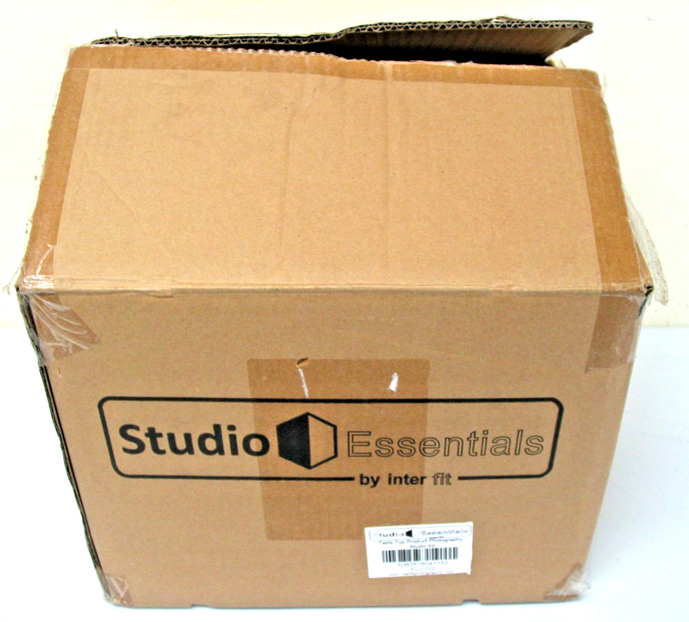 Studio Essentials Table Top Studio Light Kit FLU102, Tent, 2 Lights & Stands +