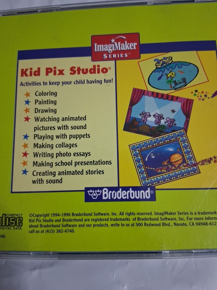 KID PIX Studio Big Box - Image Maker Edition - Rare!