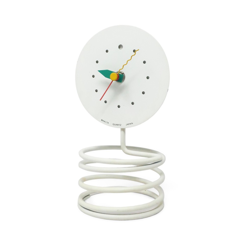 1980s Wakita Spring Table Clock