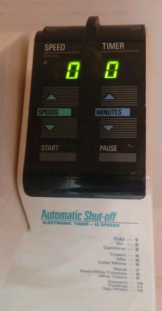 Vintage Black & Decker SM 100 Automatic Electronic Timer Shut Off 12-speed