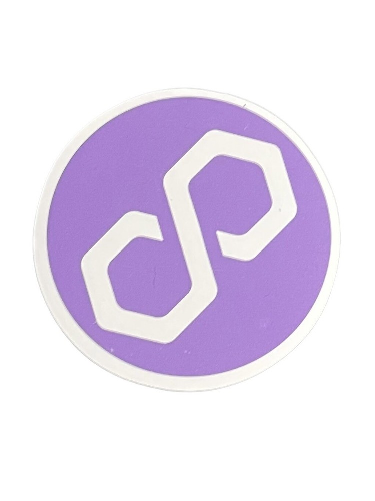 Polygon (MATIC) Crypto Coin Logo Cryptocurrency Magnet