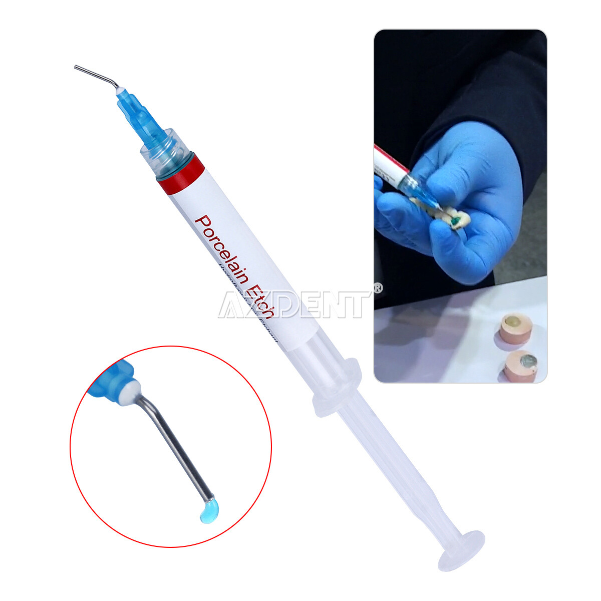 Dental Porcelain Etch Gel 9.5% Hydrofluoric Acid Etchant /37% Acid Etching Gel