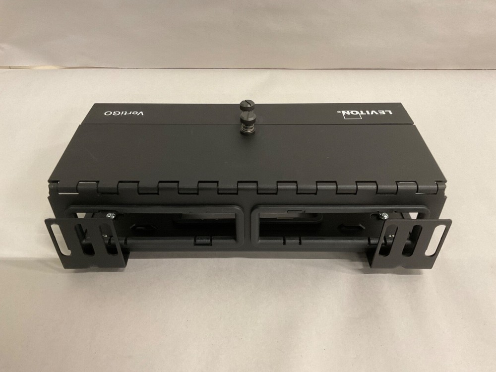 LEVITON Vertigo Opt-X Zero-U Patch Panel w/ 3” Cable Channel Includes Cat6 Jacks