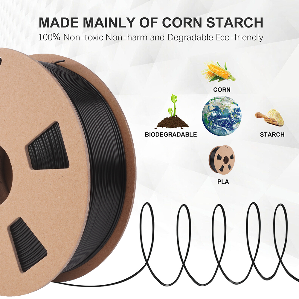 【Buy 10 Pay 6】JAYO 1.1KG PLA SILK ABS PLA+1.75mm With Spool 3D Printer Filament