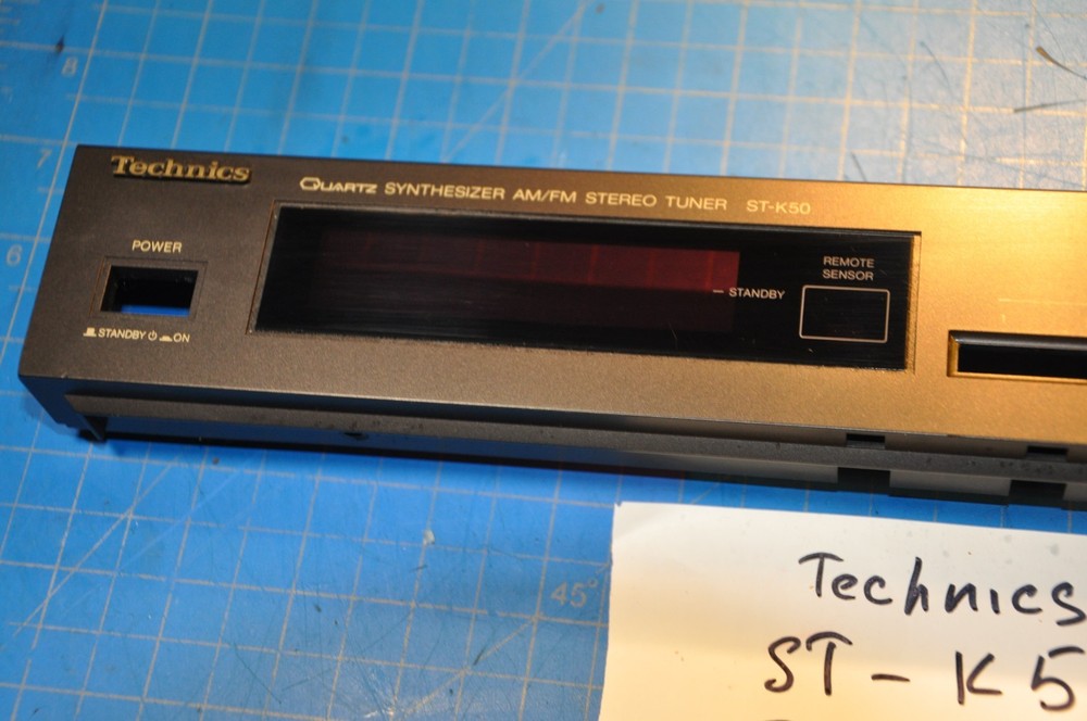 Technics ST-K50 Tuner Replacement Parts Front Face Panel Plate
