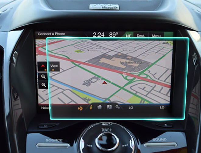 Crystal Clear Screen Protector for 2014 Ford C-MAX Vehicle Navigation