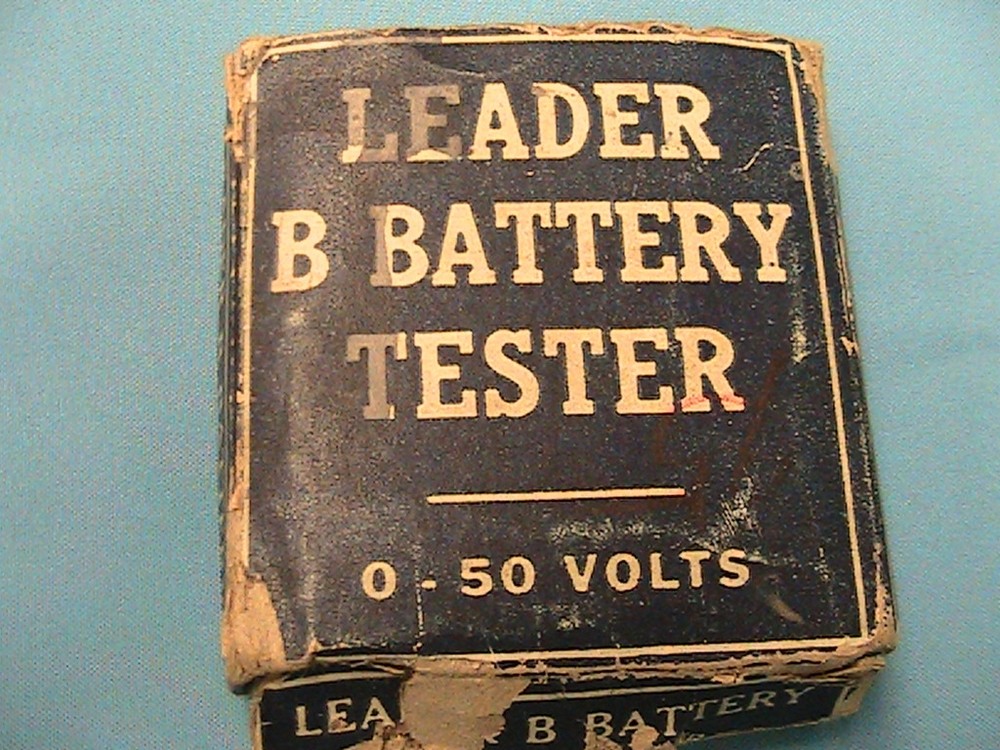1 USED LEADER B BATTERY TESTER 0 - 50 VOLT