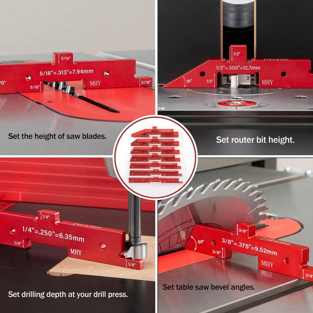 8-piece Precision Milling Machine Workbench Positioning Block Set