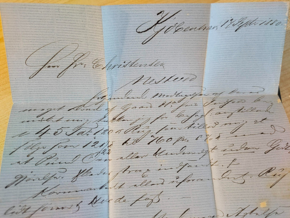 DANMARK 1880 ENTIRE LETTER (JF)