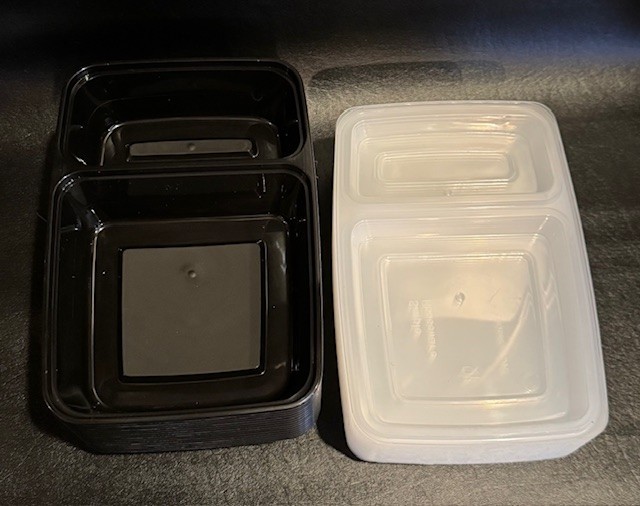 Meal Prep Food Containers – 2 Compartment – New