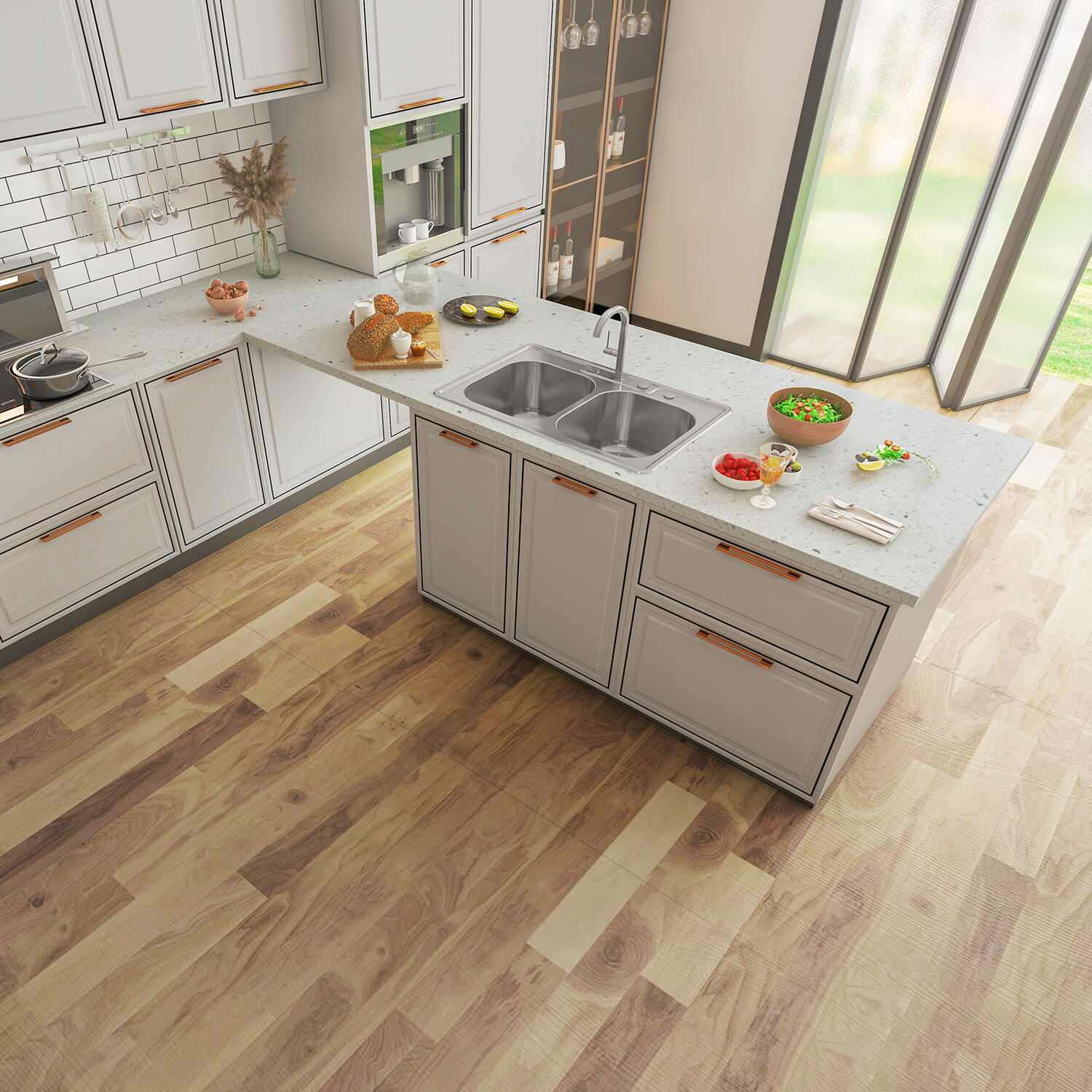 Sinber 33" Drop in Double Bowl Kitchen Sink with 304 Stainless Steel MT3322DE