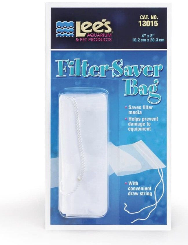 Lees Filter Saver Drawstring fine mesh Bag 8" x 4"