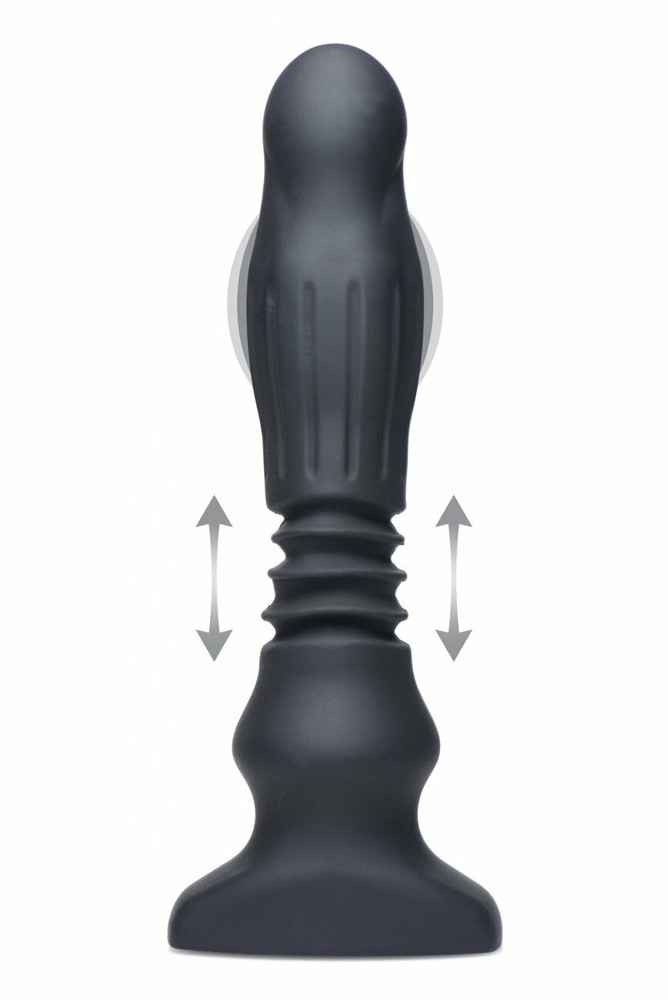 Thrusting Anal Butt Plug Silicone Vibrating Dildo With Remote Control Ass Play