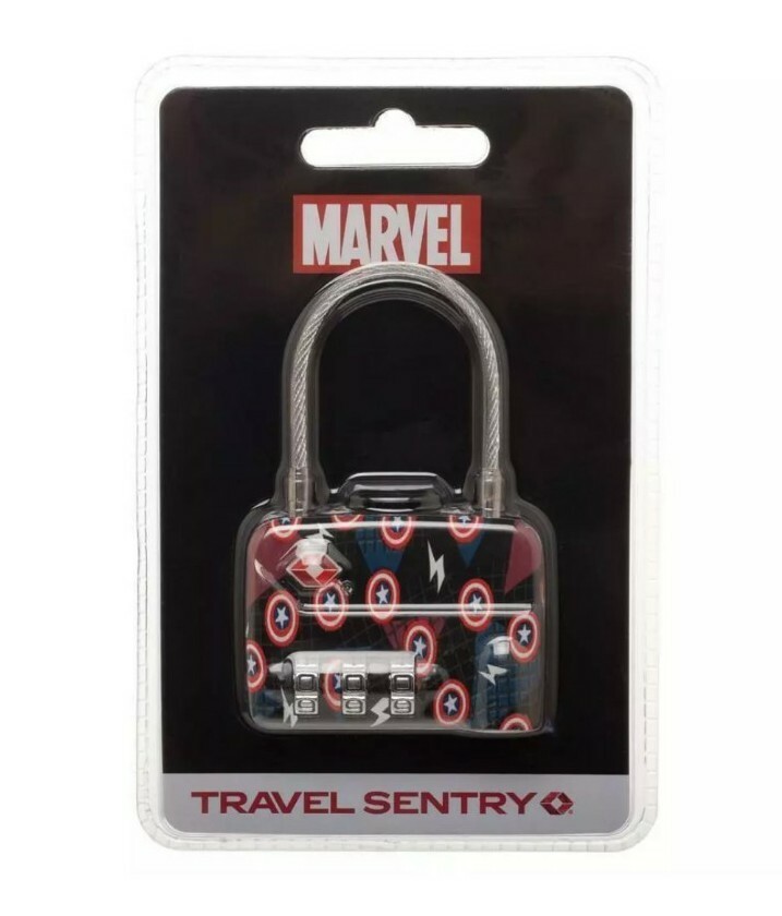 Marvel Deadpool Logo Travel Sentry Cable Dial Combination Lock TSA Accepted