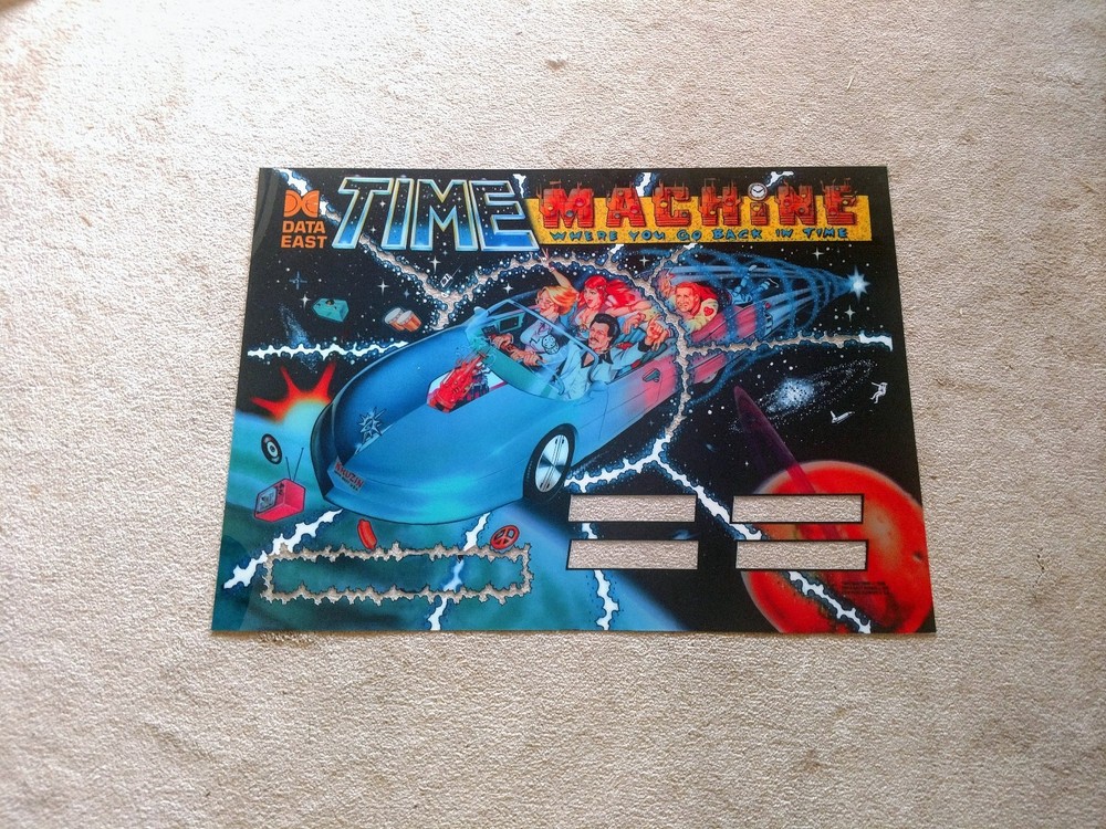 DATA EAST Time Machine Pinball Machine Next Gen Translite backglass