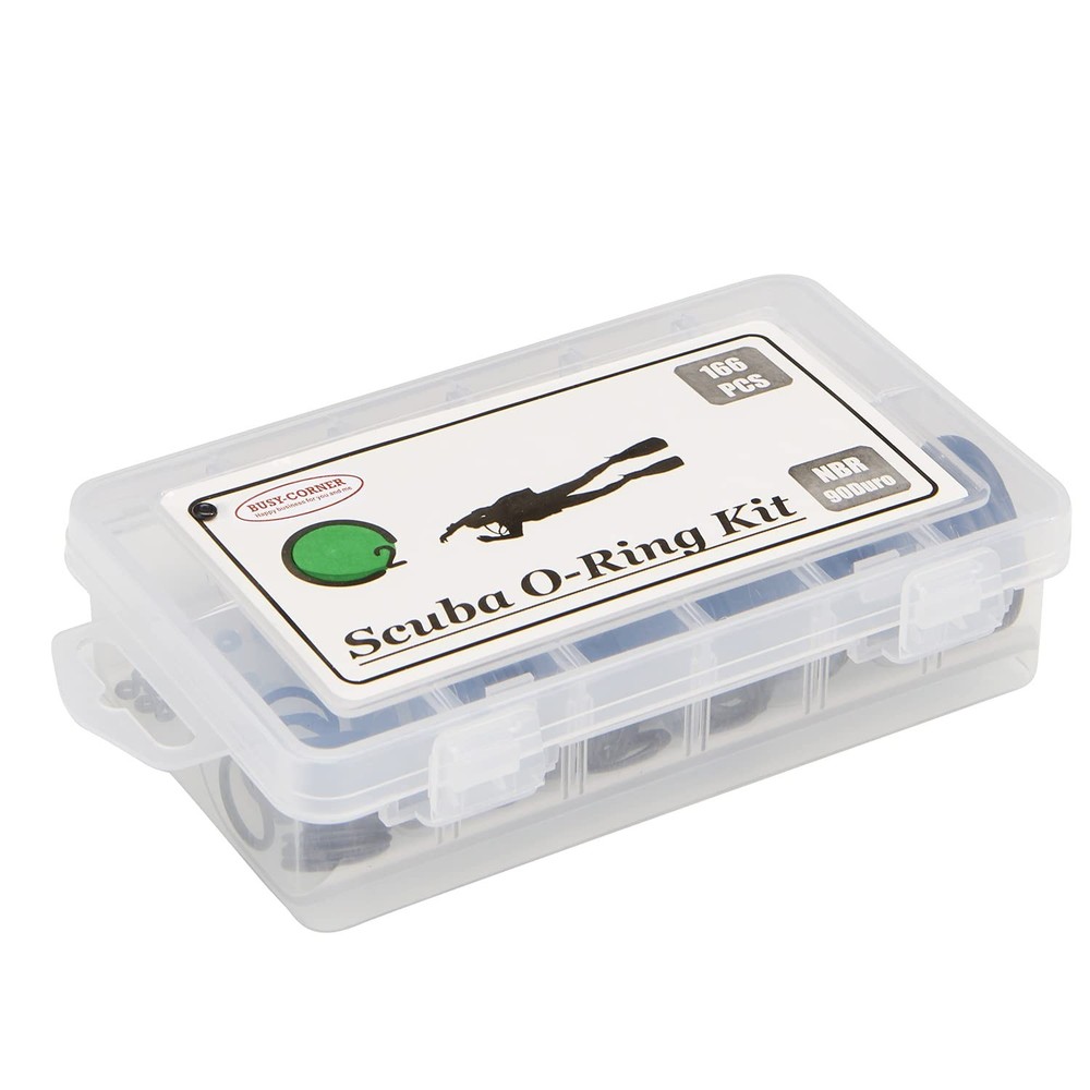 166-Piece High-Quality Nitrile Scuba O-Ring Set with Convenient Storage Box
