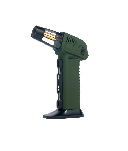 Maven Torch Volt Green - Single Windproof Jet Flame - 7" Tall