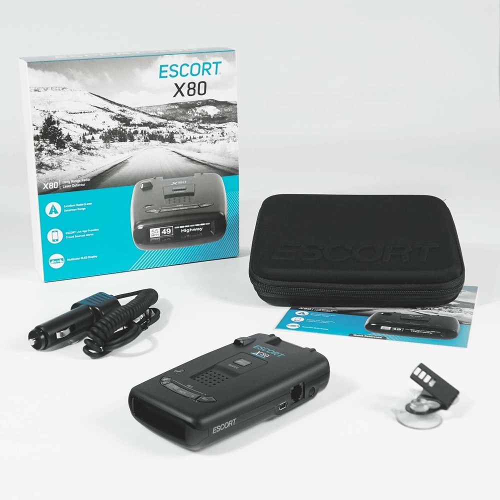 ESCORT X80 Radar Laser Detector with Bluetooth - NEW
