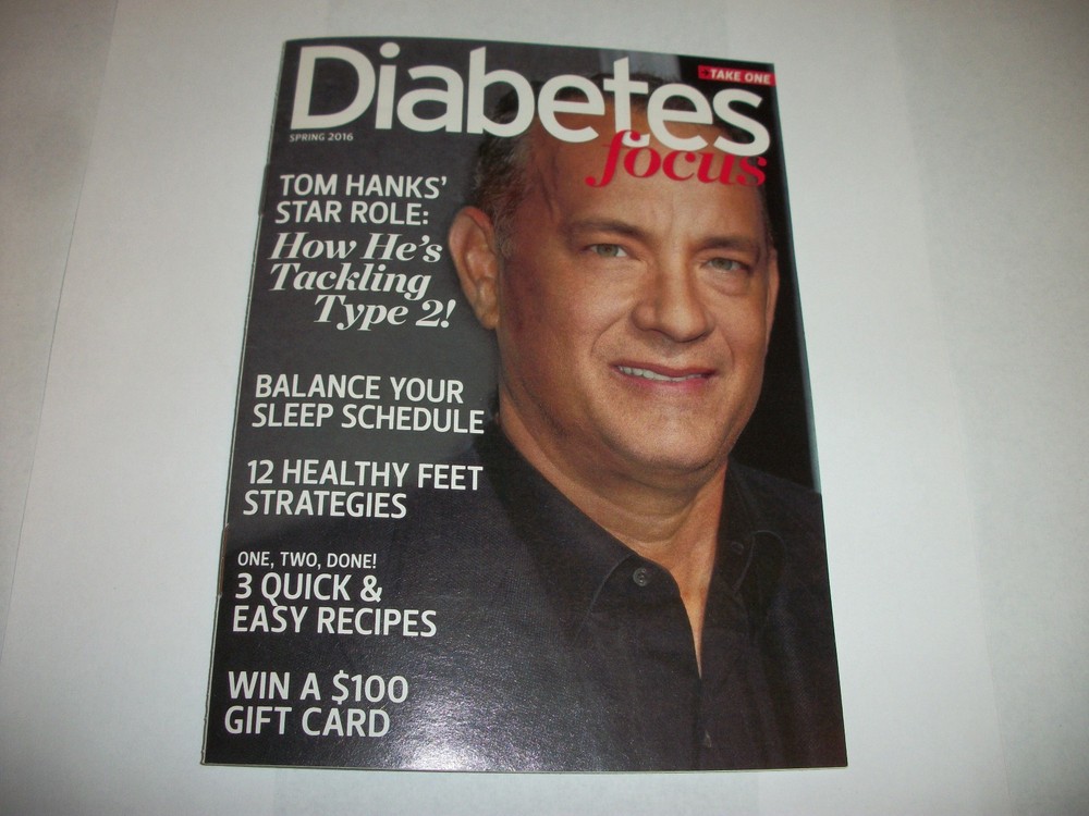 DIABETES MAGAZINE - TOM HANKS