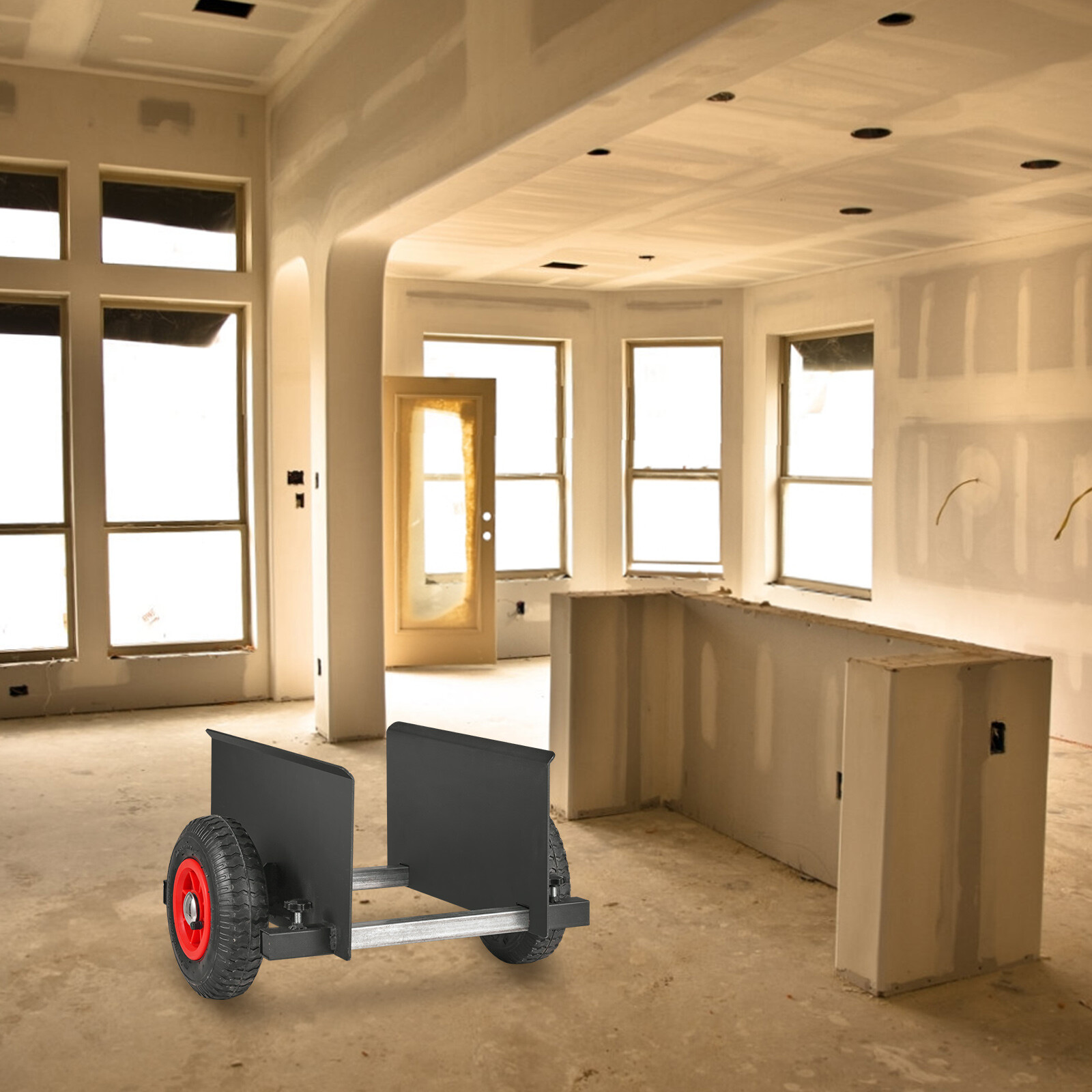 VEVOR Panel Dolly 600 lbs Drywall Door Cart Dolly with 8" Pneumatic Wheel