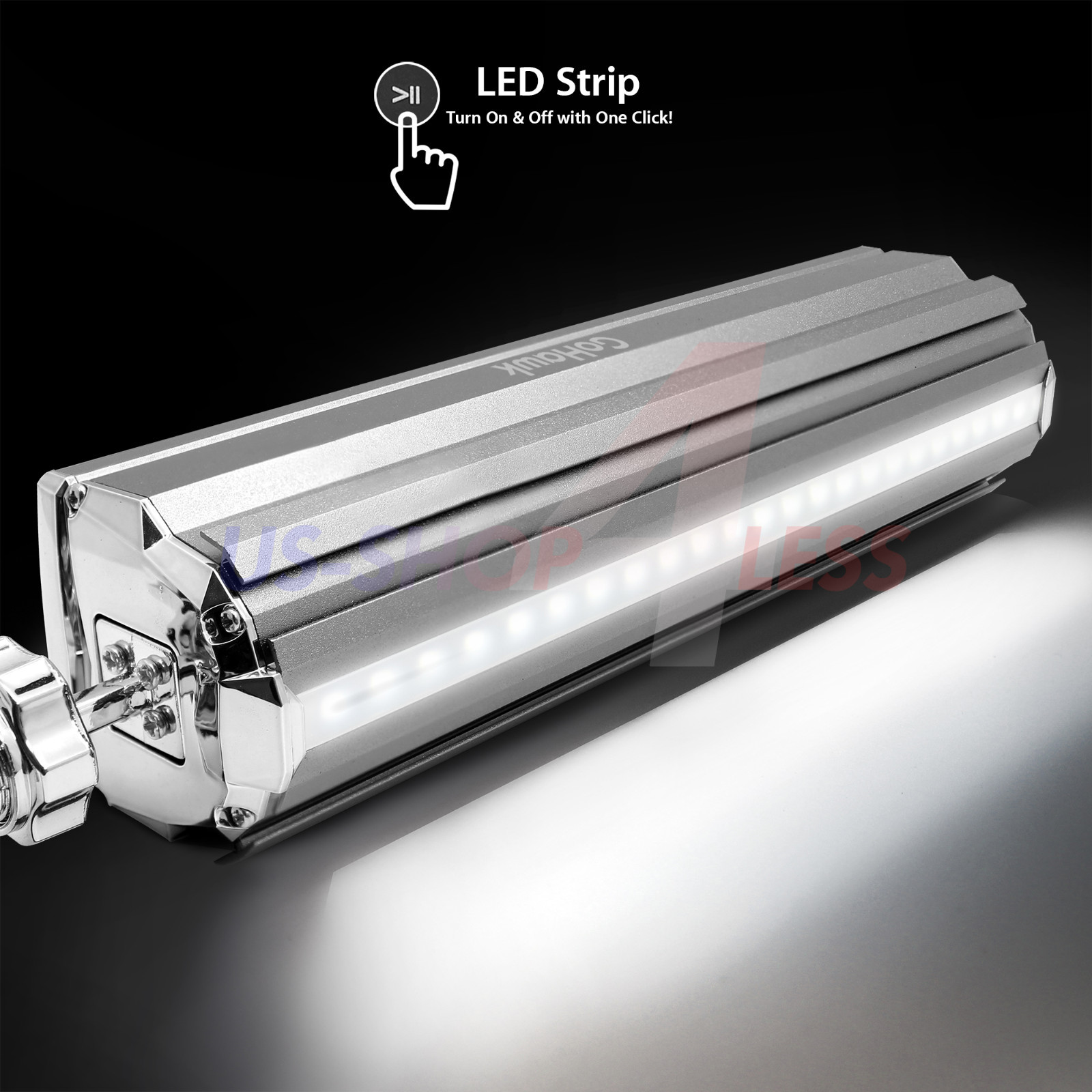 Bluetooth Motorcycle Stereo Speakers Soundbar FM Radio Audio System ATV 4Wheeler