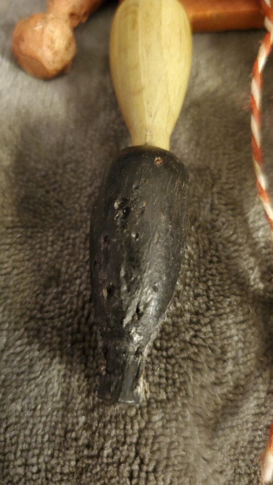 Vintage Wooden Puppet Pull String Toy Tiger