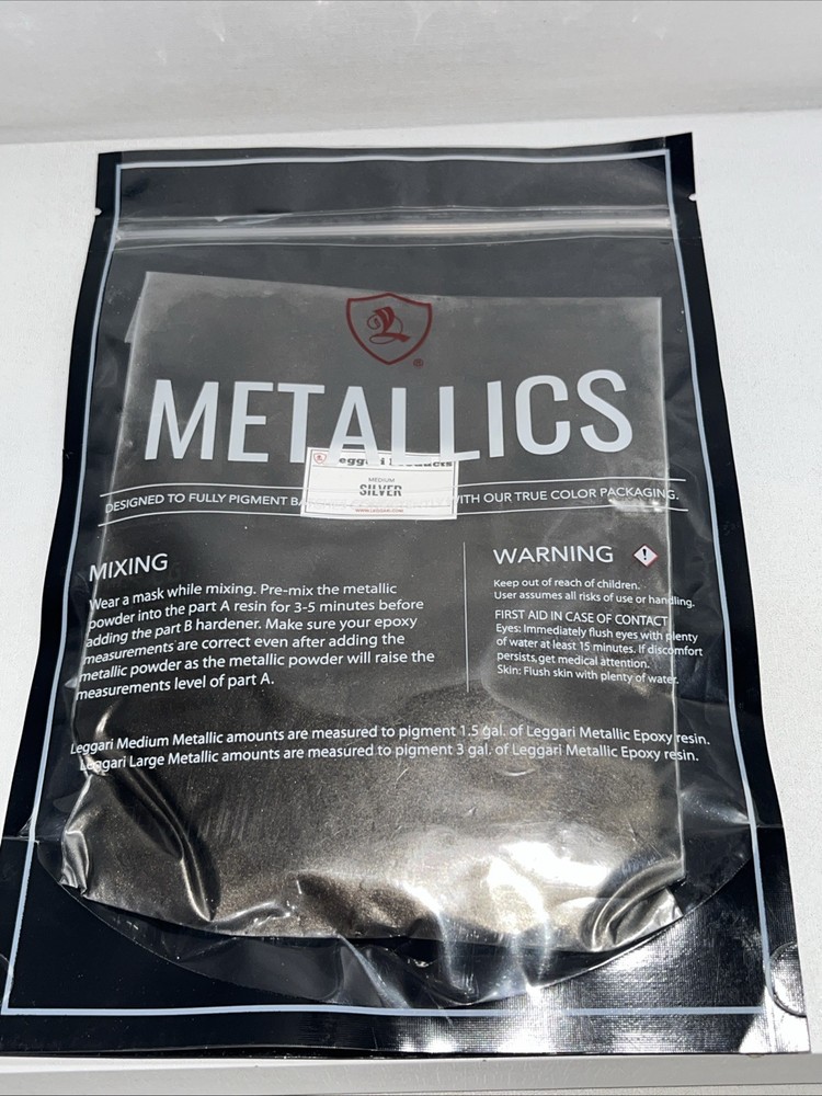 New Leggari Epoxy Metallics Medium Silver