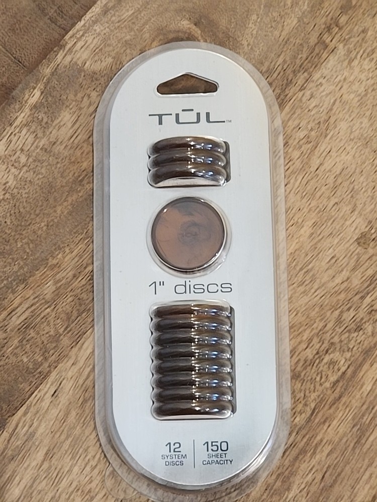 TUL Discbound Expansion Discs, 1", Tortoise Shell, Brown 12 count
